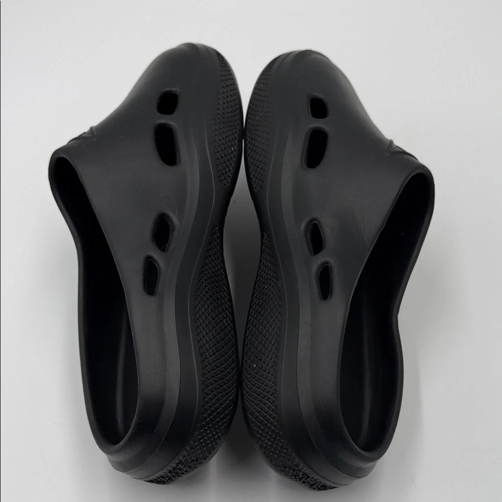 Prada Rubber Black Slip-On Clogs - Picture 5 of 7
